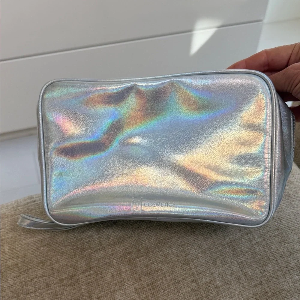 Holographic It Cosmetics Silver Cosmetic Bag
